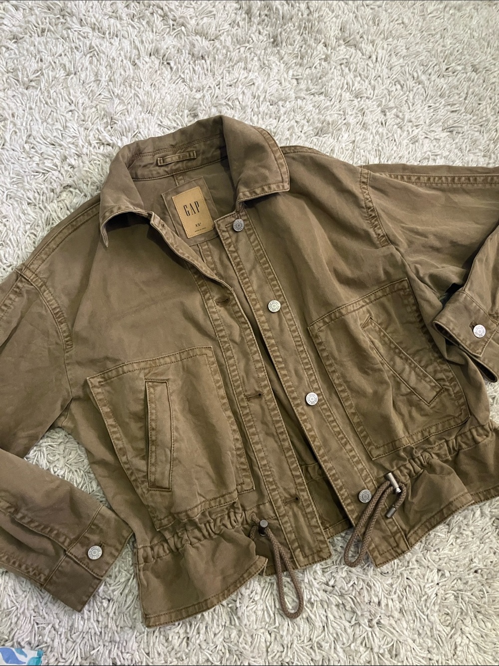 GAP Women's Utility Drawstring Jacket